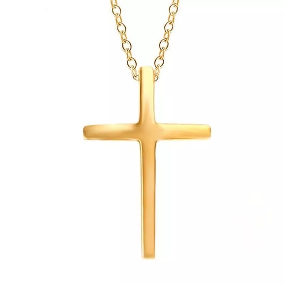 fancy fashions Jewelry - 18K Gold Cross Necklace Pendant